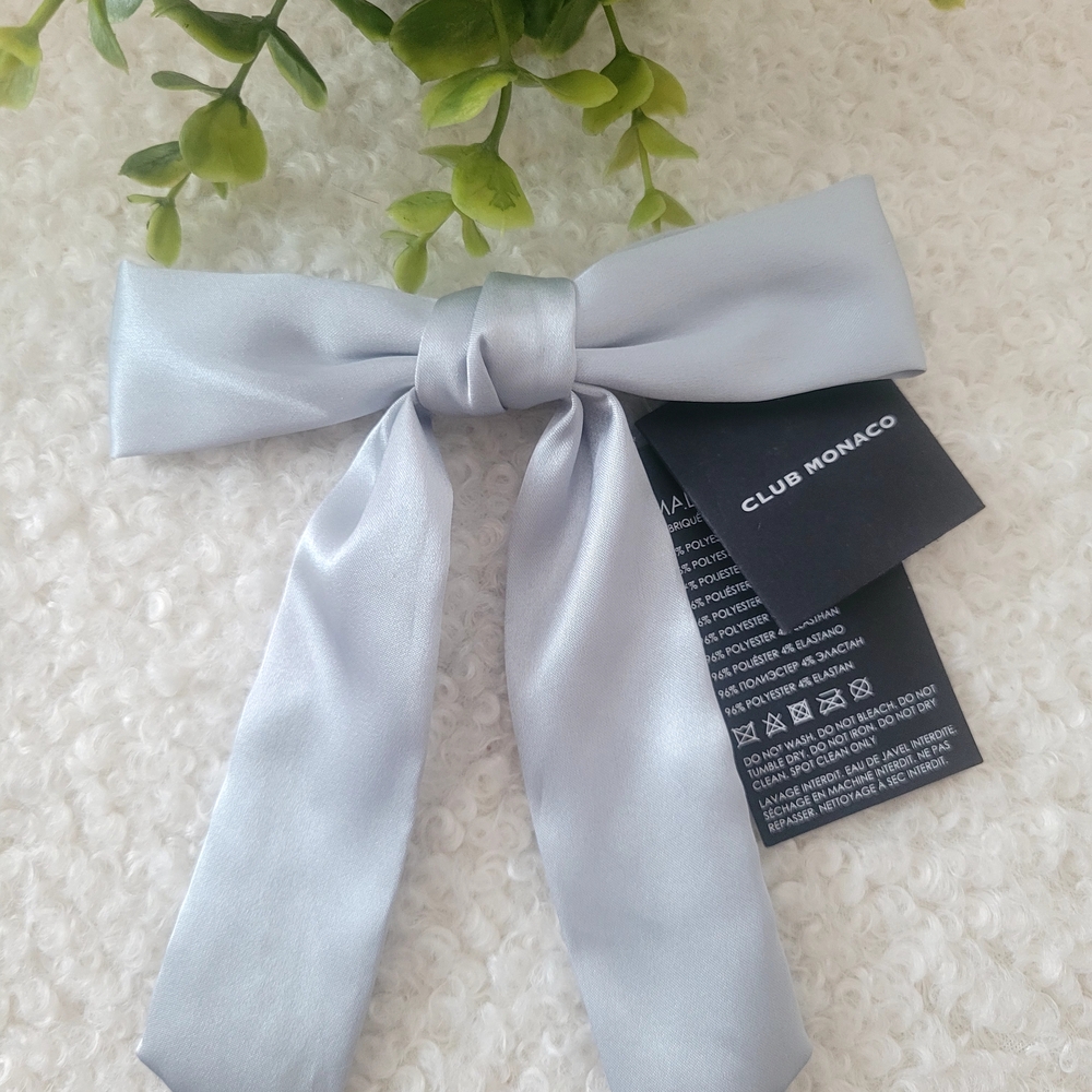 Club Monaco Silver Bow Tie